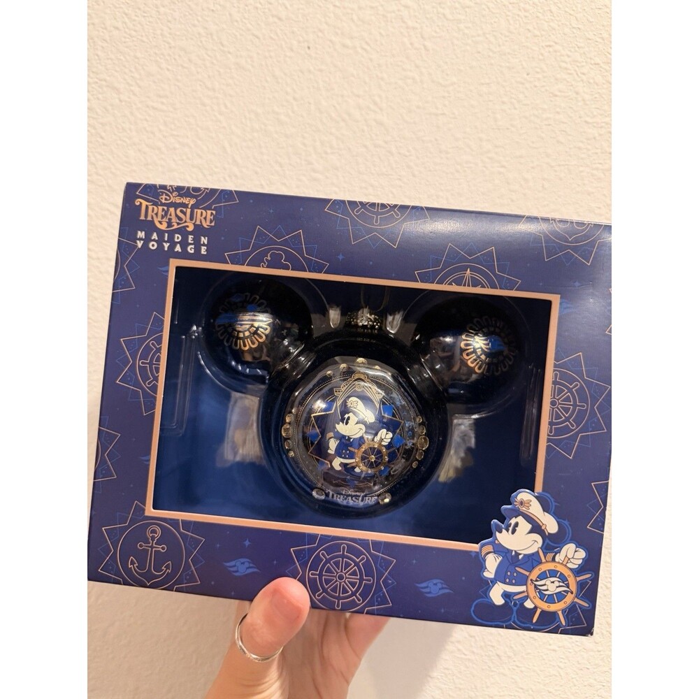 Disney Cruise DCL Treasure Inaugural Sailing 2024 Ornament Maiden Voyage Mickey